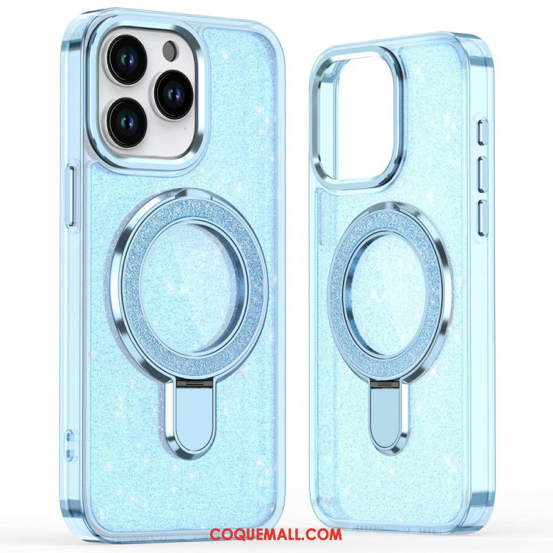 Coque iPhone 16 Pro Max Hybride aPaillettes