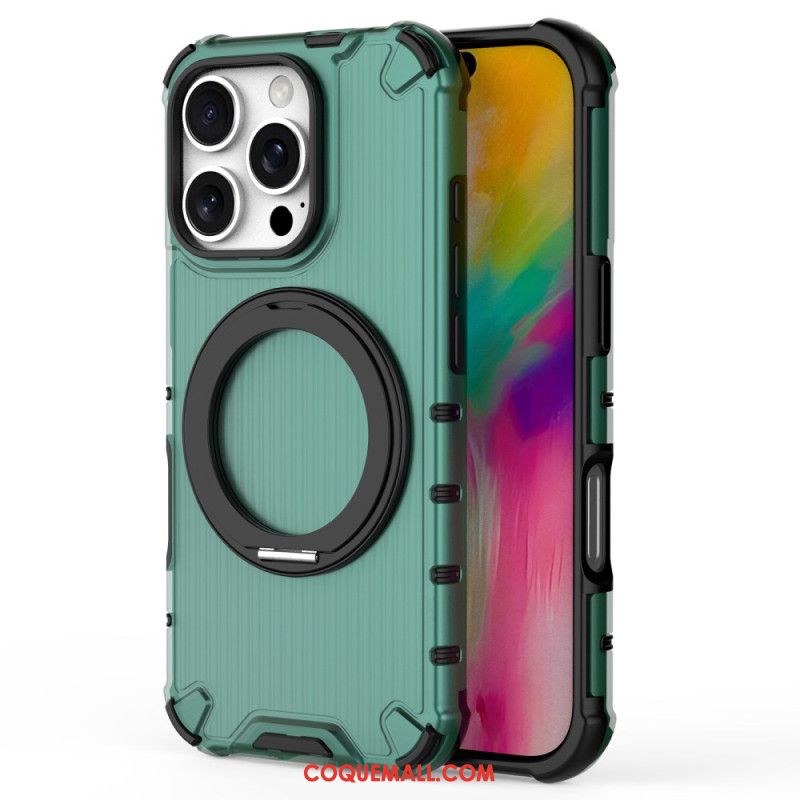 Coque iPhone 16 Pro Max Magnétique Support Rotatif