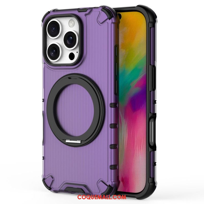 Coque iPhone 16 Pro Max Magnétique Support Rotatif