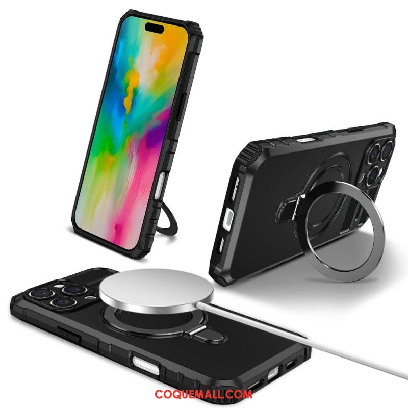 Coque iPhone 16 Pro Max Magnétique avec Anneau et Support