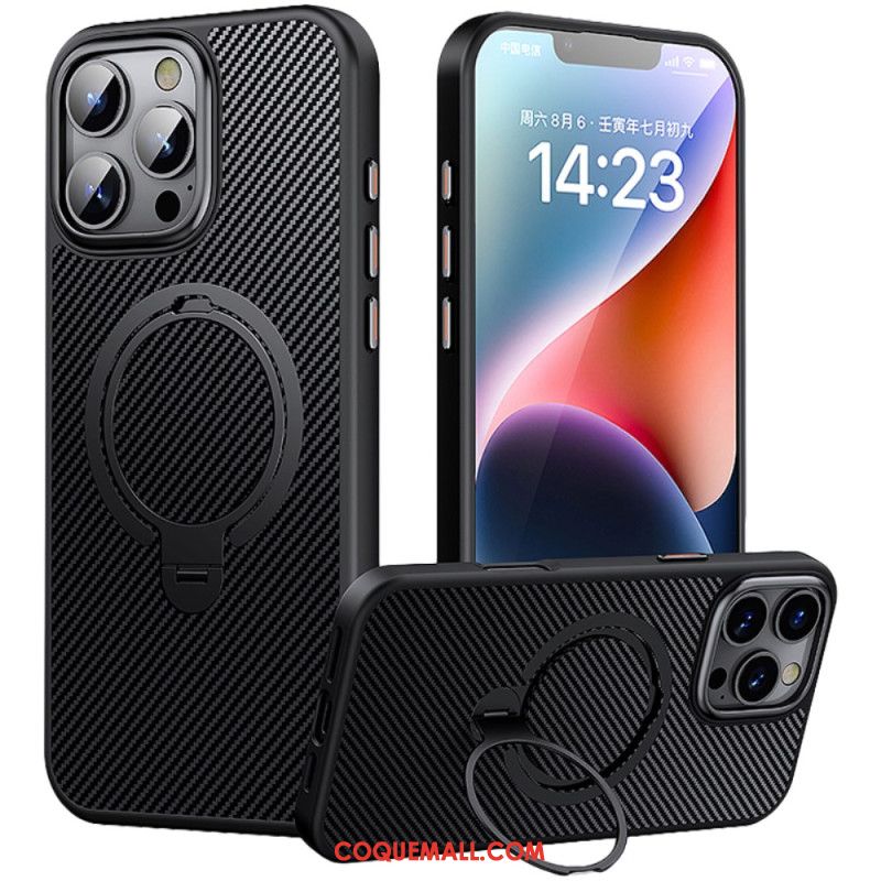 Coque iPhone 16 Pro Max Magnétique avec Support Rotatif