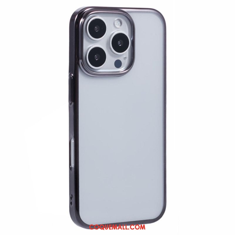 Coque iPhone 16 Pro Max Rebord Effet Métal X-LEVEL