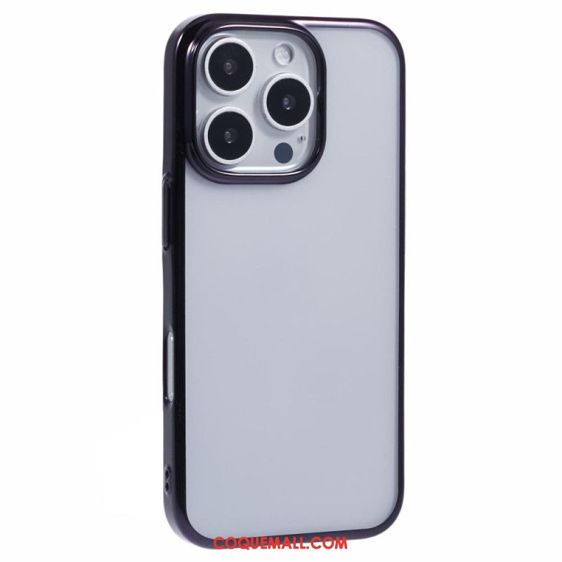 Coque iPhone 16 Pro Max Rebord Effet Métal X-LEVEL