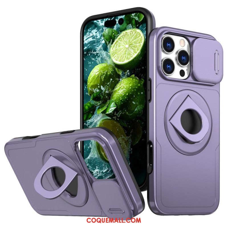 Coque iPhone 16 Pro Max Support et Couverture de Lentille