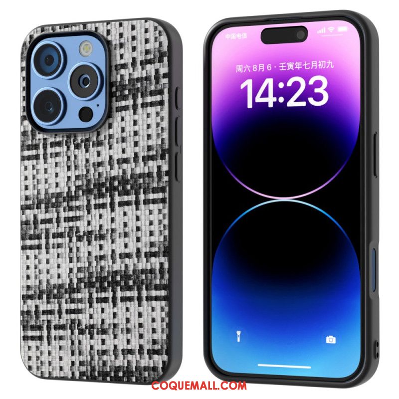 Coque iPhone 16 Pro Max Texture Plaid