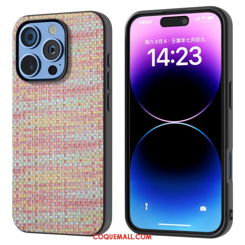 Coque iPhone 16 Pro Max Texture Plaid