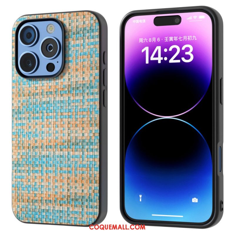 Coque iPhone 16 Pro Max Texture Plaid