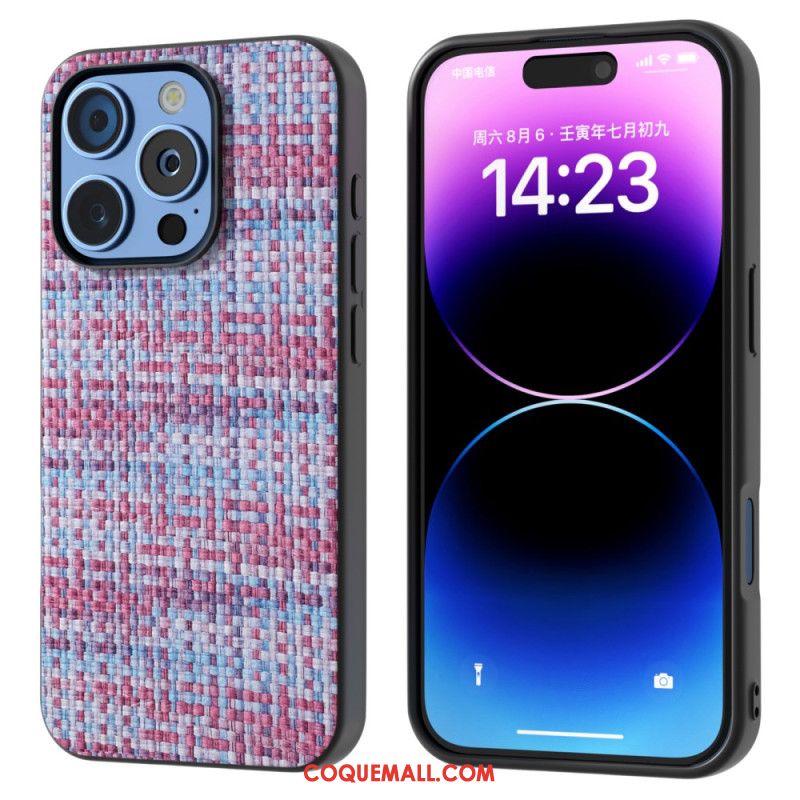 Coque iPhone 16 Pro Max Texture Plaid