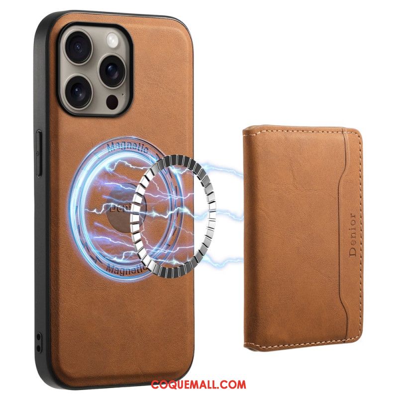 Coque iPhone 16 Pro Porte-Cartes Magnétique Détachable