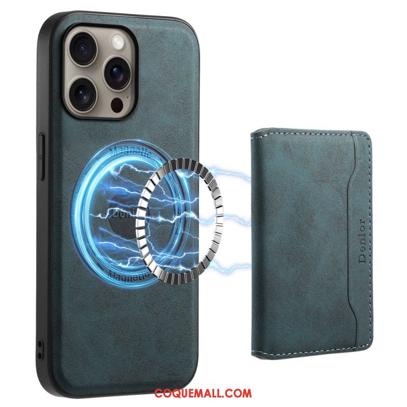 Coque iPhone 16 Pro Porte-Cartes Magnétique Détachable