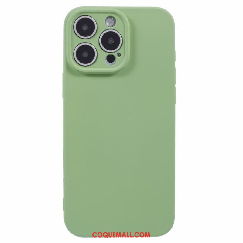 Coque iPhone 16 Pro Silicone avec Doublure en Fibre