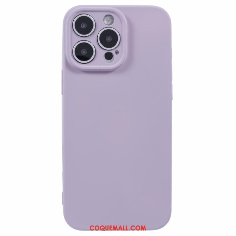 Coque iPhone 16 Pro Silicone avec Doublure en Fibre