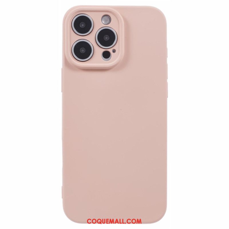 Coque iPhone 16 Pro Silicone avec Doublure en Fibre