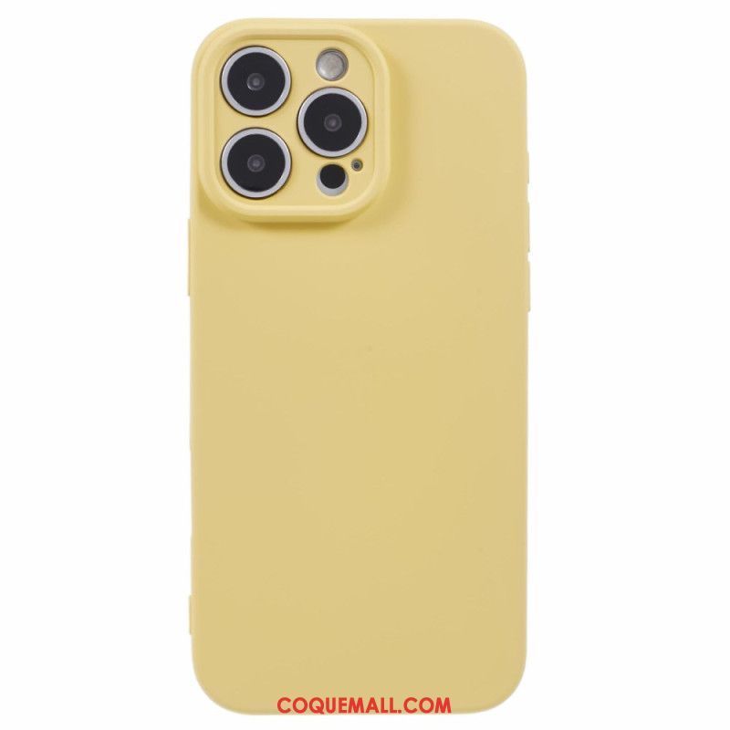 Coque iPhone 16 Pro Silicone avec Doublure en Fibre