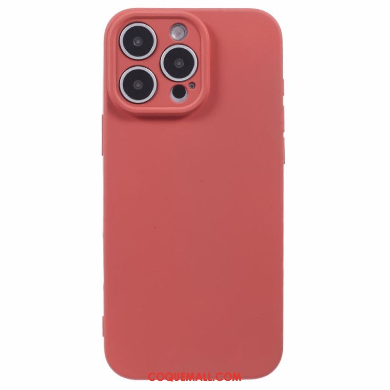 Coque iPhone 16 Pro Silicone avec Doublure en Fibre