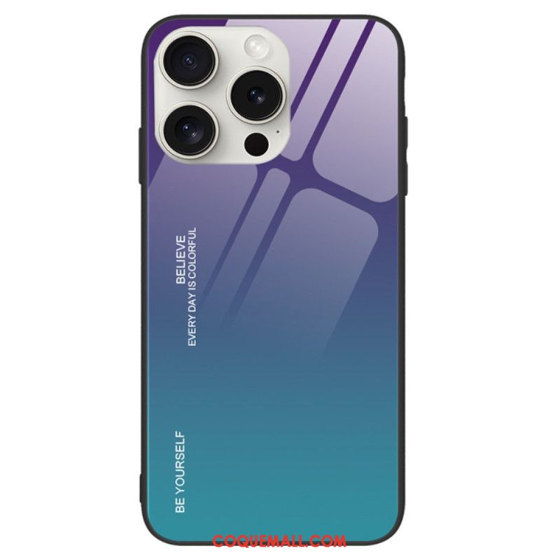 Coque iPhone 16 Pro Verre Trempé Be Yourself