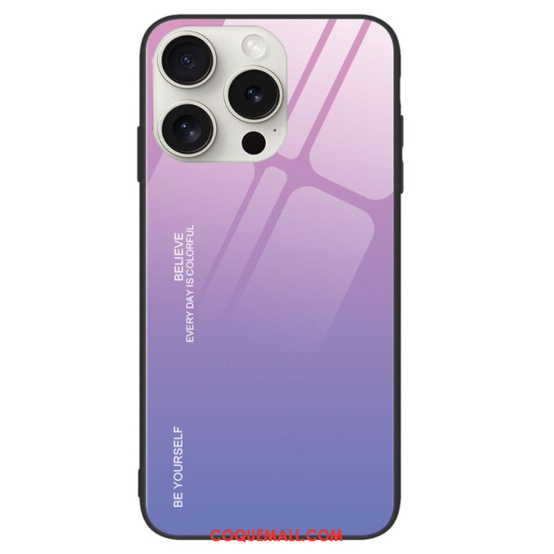 Coque iPhone 16 Pro Verre Trempé Be Yourself