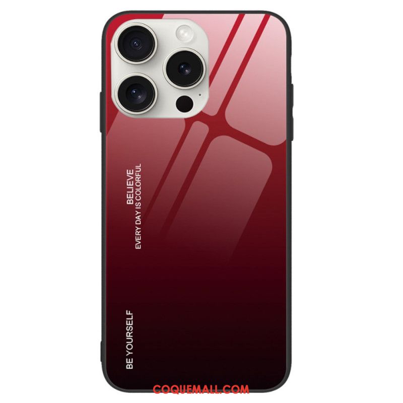 Coque iPhone 16 Pro Verre Trempé Be Yourself