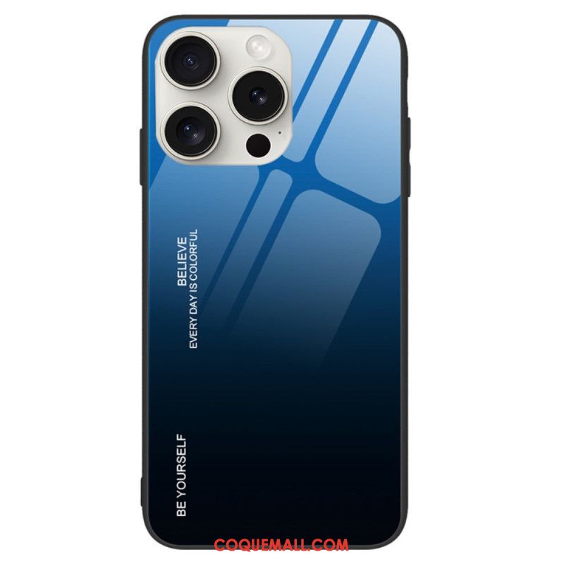 Coque iPhone 16 Pro Verre Trempé Be Yourself