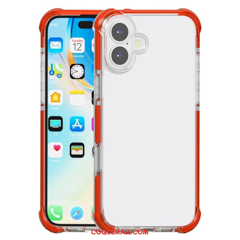 Coque iPhone 16 Rebords Colorés