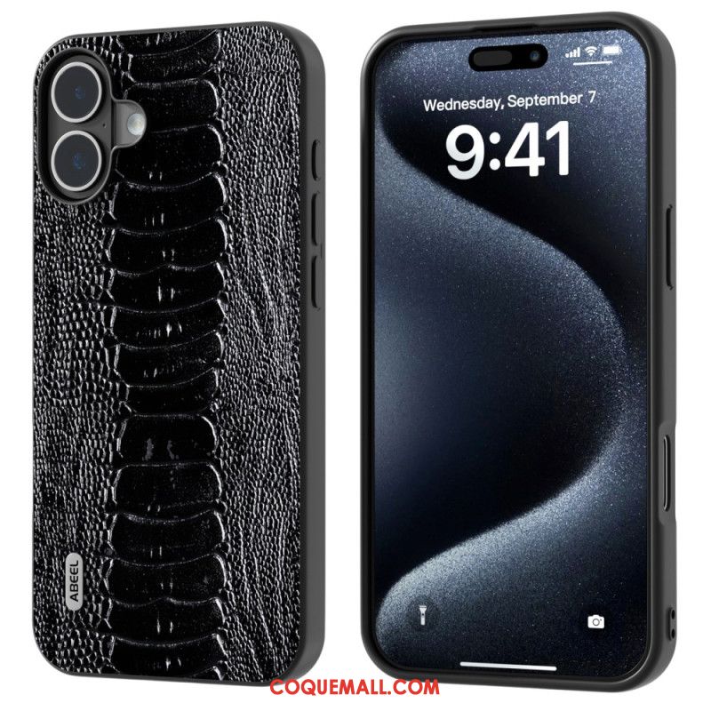 Coque iPhone 16 Style Crocodile