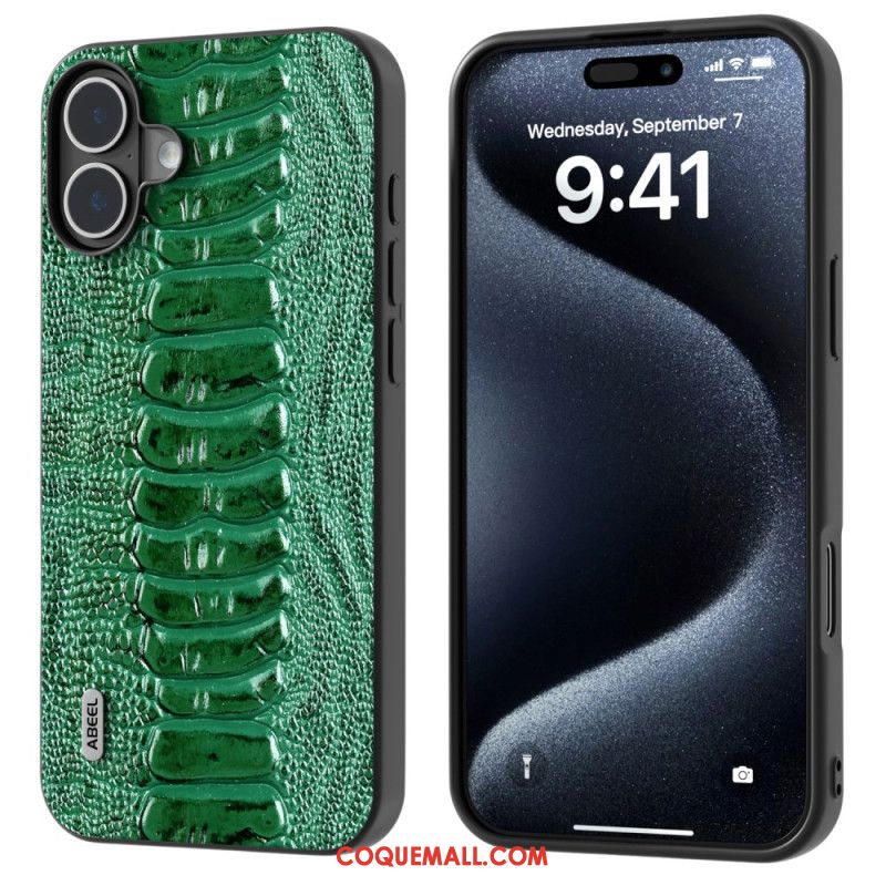 Coque iPhone 16 Style Crocodile