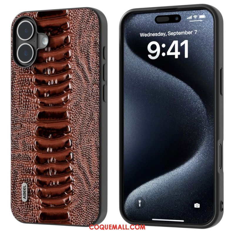 Coque iPhone 16 Style Crocodile