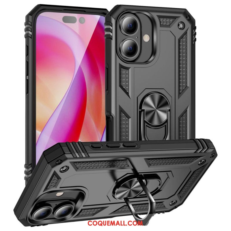 Coque iPhone 16 Support Rotatif Intégré