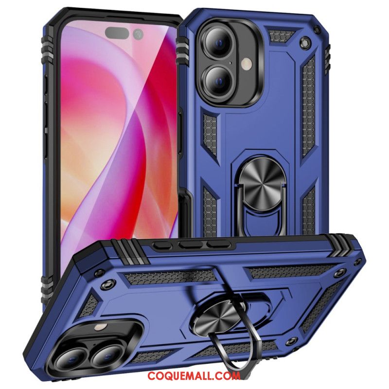 Coque iPhone 16 Support Rotatif Intégré