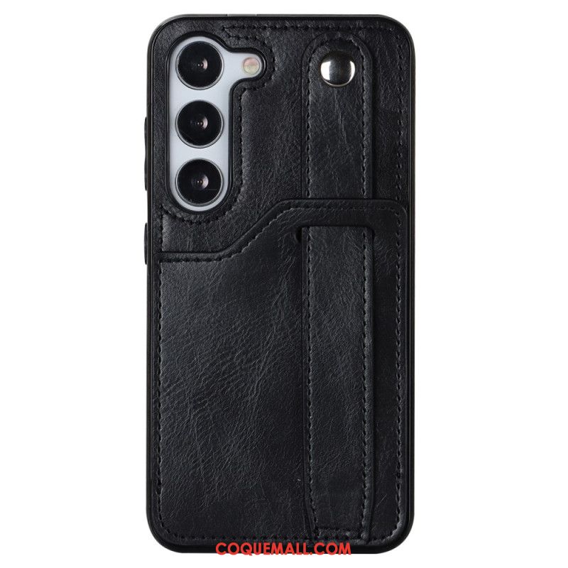 Coque pour Samsung Galaxy S24 Plus 5G avec Sangle et Porte-Cartes