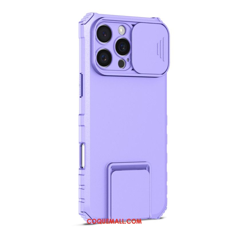 Coque pour iPhone 16 Pro Max avec curseur de caméra et support