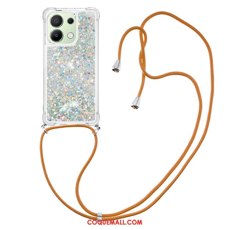 Coque à Cordon Xiaomi Redmi Note 13 4G Paillettes