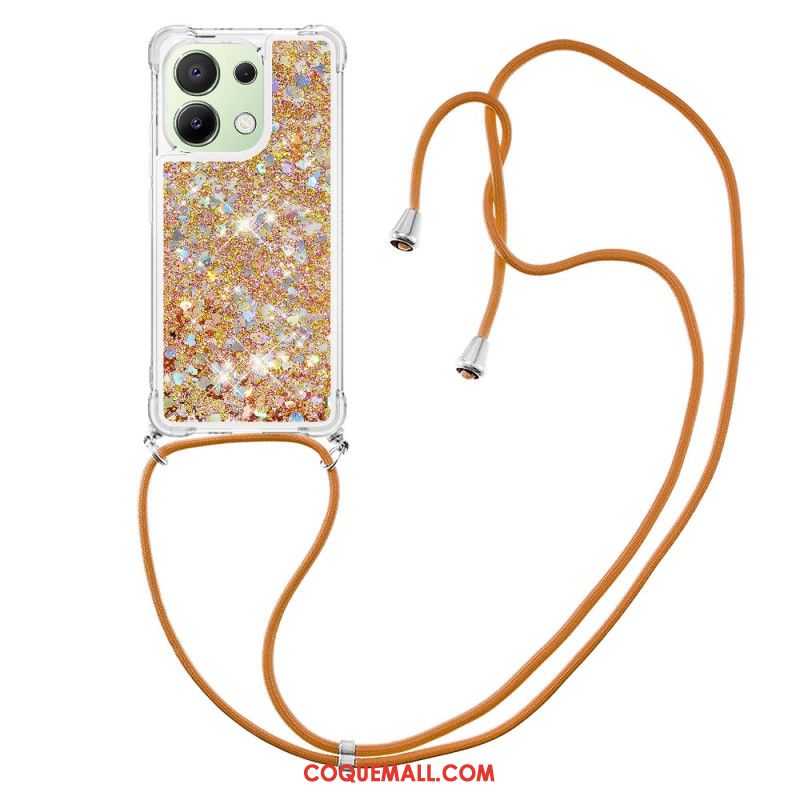 Coque à Cordon Xiaomi Redmi Note 13 4G Paillettes