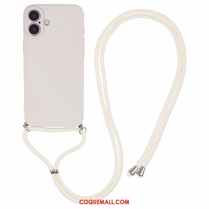 Coque à Cordon iPhone 16 Plus Silicone