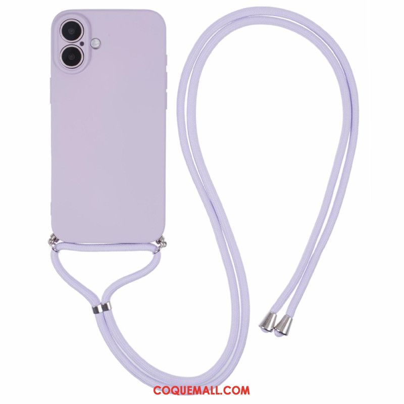 Coque à Cordon iPhone 16 Plus Silicone