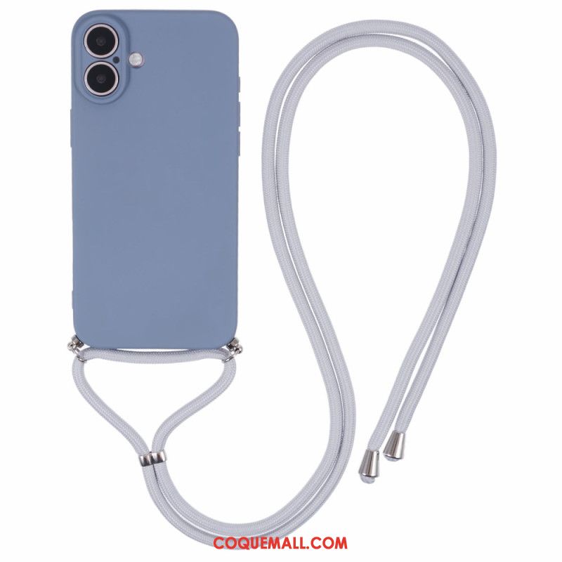 Coque à Cordon iPhone 16 Plus Silicone