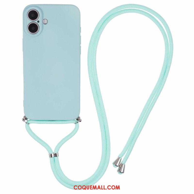 Coque à Cordon iPhone 16 Plus Silicone