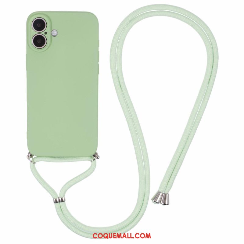 Coque à Cordon iPhone 16 Plus Silicone