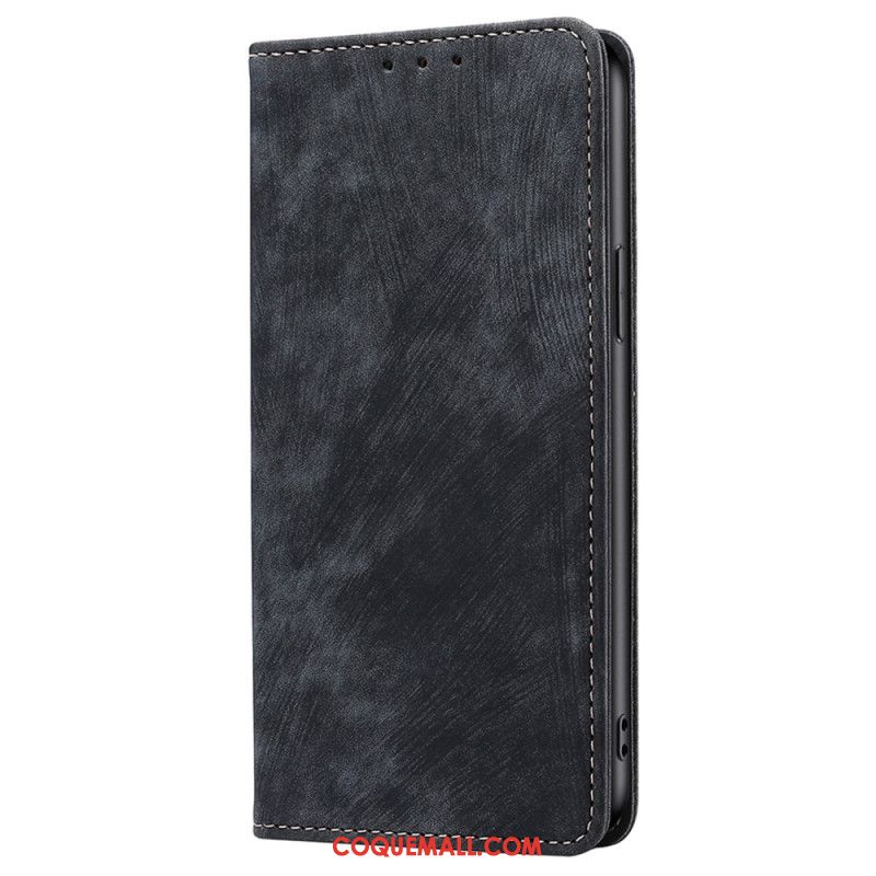 Flip Cover Huawei Pura 70 Simili Cuir Style Daim Blocage RFID