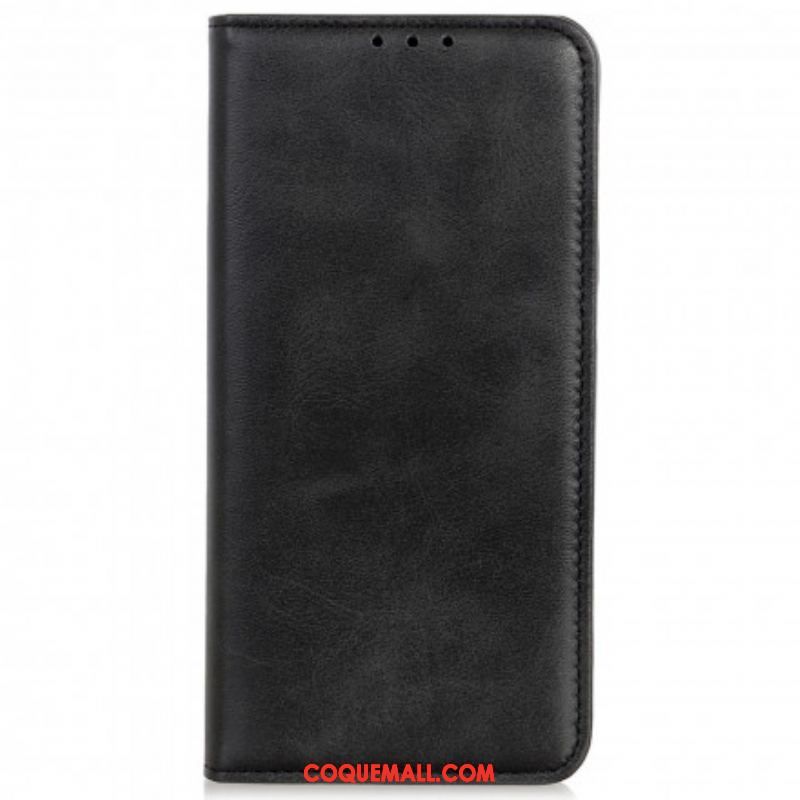 Flip Cover Motorola Edge 20 Lite Cuir Fendu Design