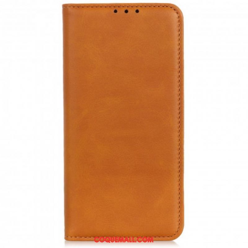 Flip Cover Motorola Edge 20 Lite Cuir Fendu Design