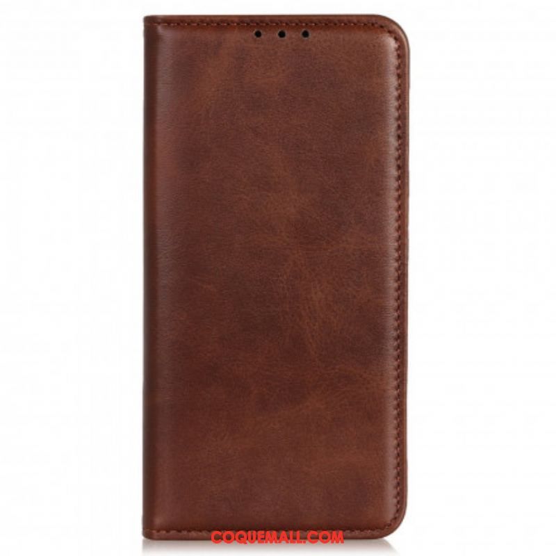 Flip Cover Motorola Edge 20 Lite Cuir Fendu Design