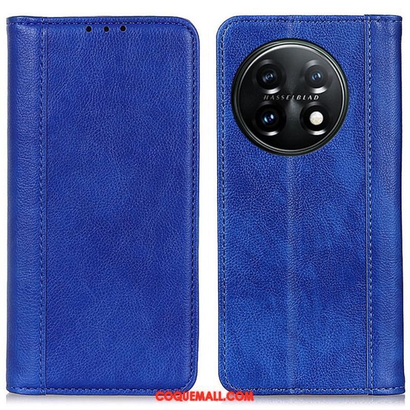 Flip Cover OnePlus 11 5G Cuir Fendu Stylé