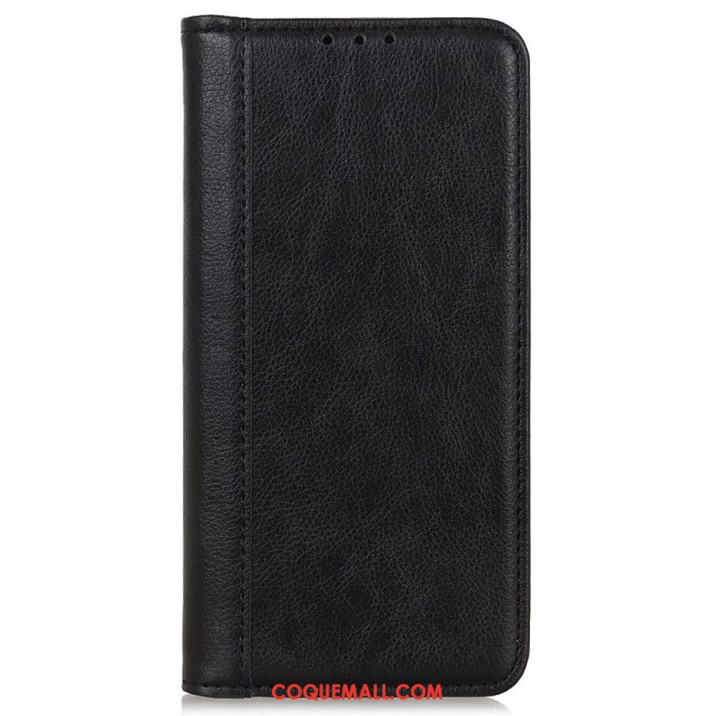 Flip Cover OnePlus 12 5G Cuir Litchi Fendu