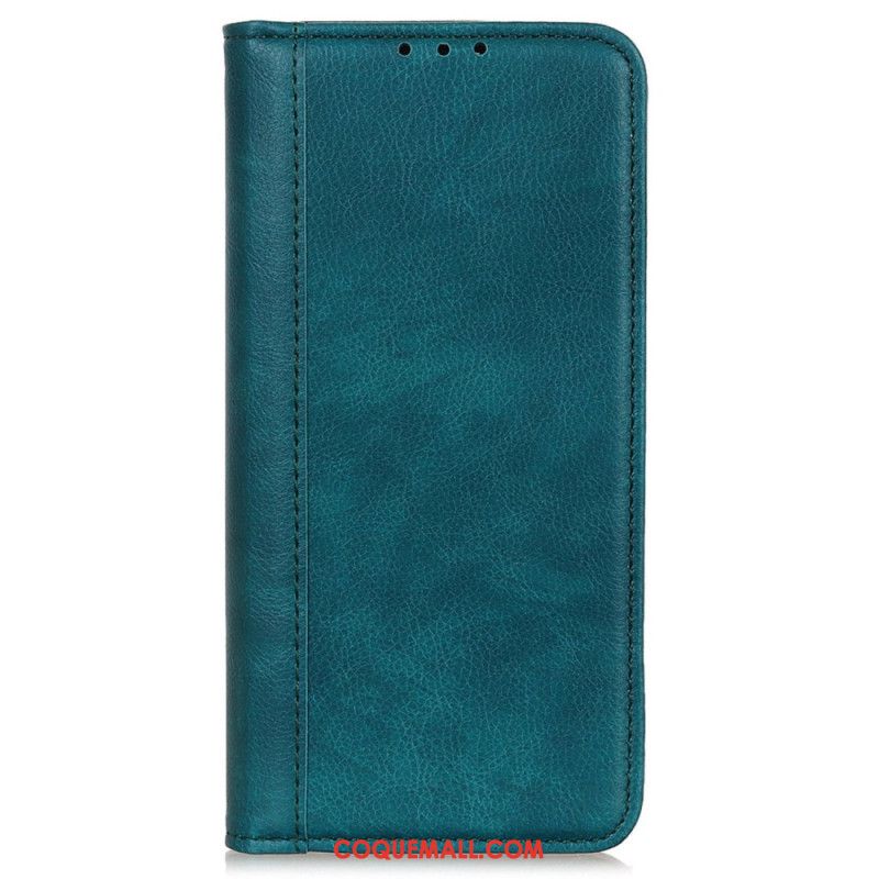 Flip Cover OnePlus 12 5G Cuir Litchi Fendu