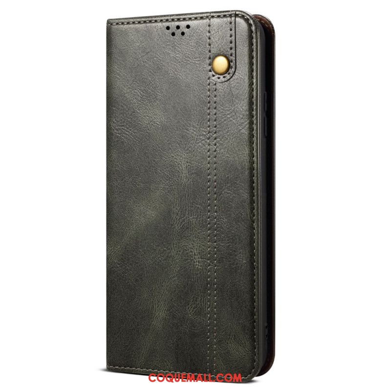 Flip Cover OnePlus 12 5G Simili Cuir Ciré