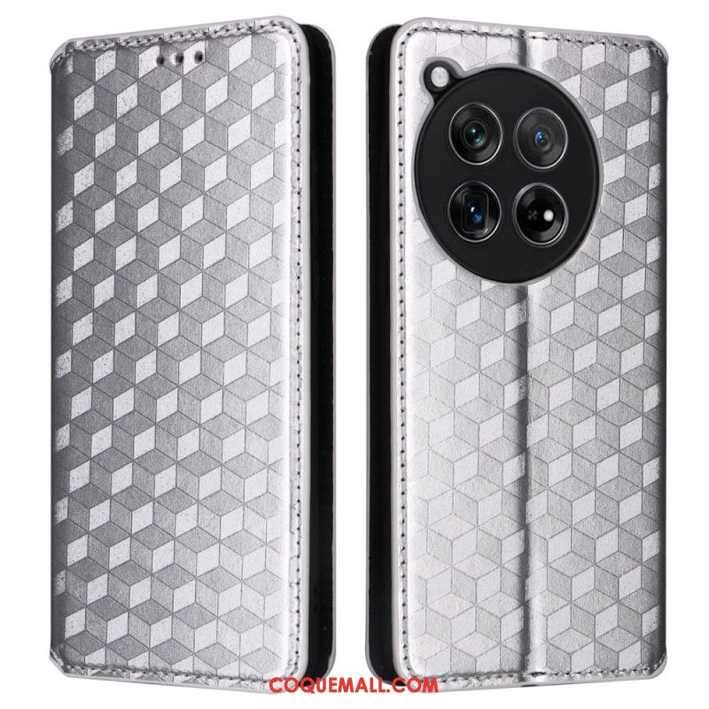 Flip Cover OnePlus 12R 5G Motif Losanges