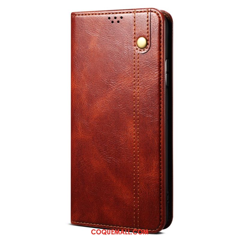 Flip Cover OnePlus 12R Simili Cuir Ciré