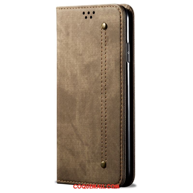 Flip Cover OnePlus Nord 2T 5G Tissu Jeans