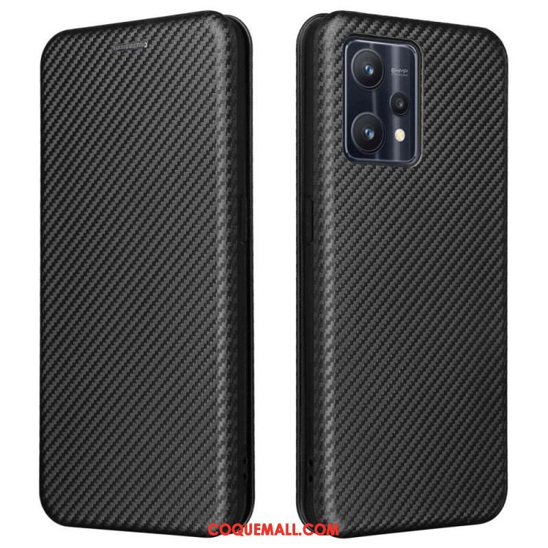 Flip Cover OnePlus Nord CE 2 Lite 5G Texture Fibre Carbone